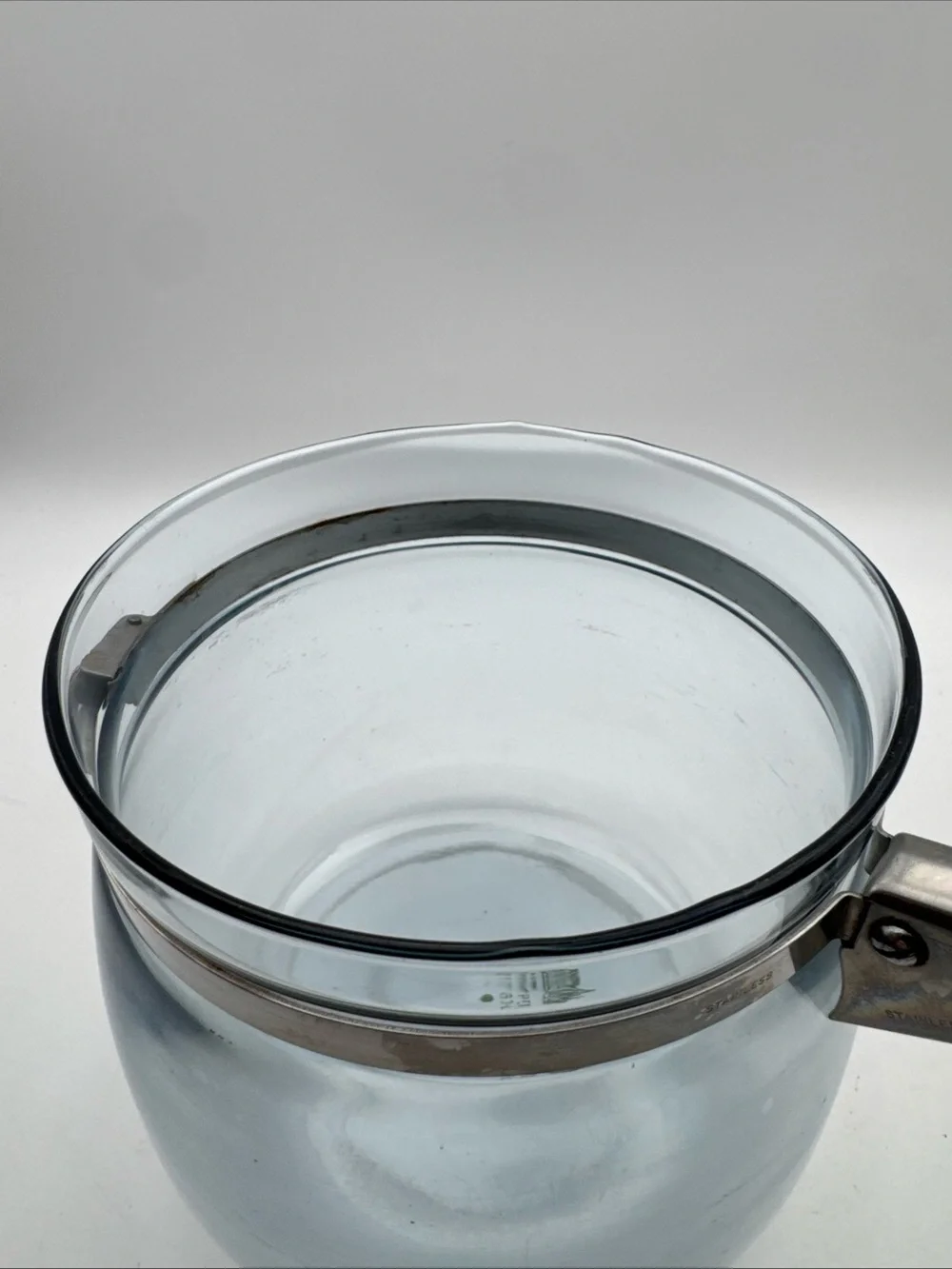 Vintage Pyrex Glass Double Boiler with Lid 6763